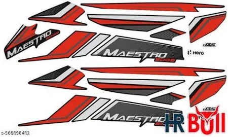 ULTRA FULL BIKE STICKER KIT FOR Maestro Edge Panther Black