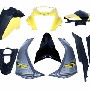 Ultra Full Fiber Body Kit For NTORQ 125 2020 SUPER SQUAD BLACK PURPLE